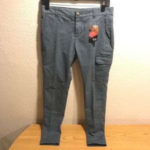 Mountain Hardwear Blue Cargo Skinny Pants Sz 4 $75